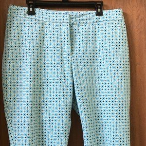 Talbots Curvy Cropped Pants Size 14 - Like New